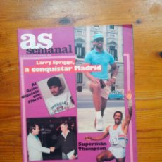 Coleccionismo deportivo: AS SEMANAL NÚMERO 35, SEPTIEMBRE DE 1986. POSTER LARRY SPRIGGS. BUEN ESTADO
