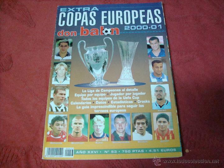 Coleccionismo deportivo: extra copas europeas 2000 don balon - Foto 1
