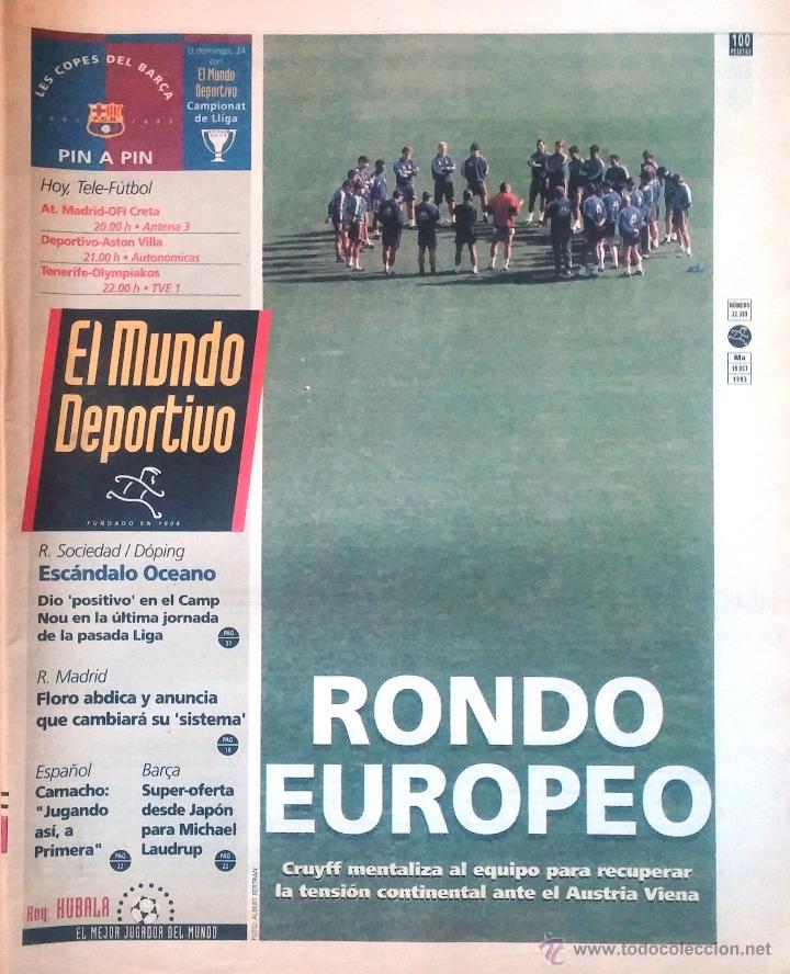 Sports collectibles: MUNDO DEPORTIVO. 1993. RONDO EUROPEO.