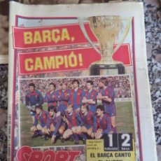 Coleccionismo deportivo: 1985 SPORT Nº 1930 BARÇA CAMPEON POSTER BARCELONA 84/85 REPORTAJE ENCUENTRO VALLADOLID / BARÇA . Lote 48990918
