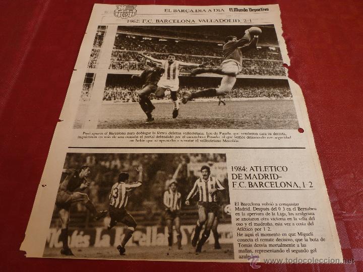 Coleccionismo deportivo: EL BAR&Ccedil;A DIA A DIA-HOJA ORIGINAL DEL COLECCIONABLE DEL MUNDO DEPORTIVO(JAIME NOLLA)