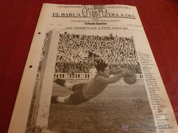 Sammelleidenschaft Sport: EL BAR&Ccedil;A DIA A DIA-HOJA ORIGINAL DEL COLECCIONABLE DEL MUNDO DEPORTIVO(JAIME NOLLA)