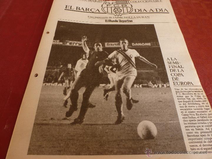 Sammelleidenschaft Sport: EL BAR&Ccedil;A DIA A DIA-HOJA ORIGINAL DEL COLECCIONABLE DEL MUNDO DEPORTIVO(JAIME NOLLA)