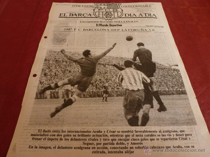 Sammelleidenschaft Sport: EL BAR&Ccedil;A DIA A DIA-HOJA ORIGINAL DEL COLECCIONABLE DEL MUNDO DEPORTIVO(JAIME NOLLA)