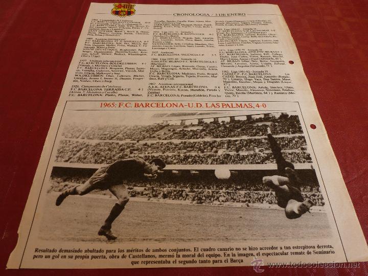 Coleccionismo deportivo: EL BAR&Ccedil;A DIA A DIA-HOJA ORIGINAL DEL COLECCIONABLE DEL MUNDO DEPORTIVO(JAIME NOLLA)