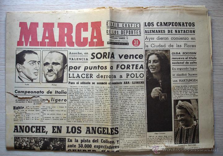 Collezionismo sportivo: Diario Marca, 11 de julio de 1943. N&ordm; 196