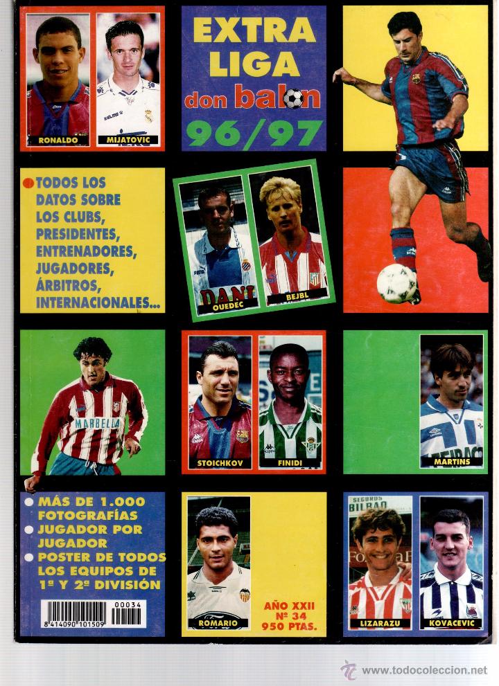 Coleccionismo deportivo: Extra liga don balon 96/97 - Foto 1