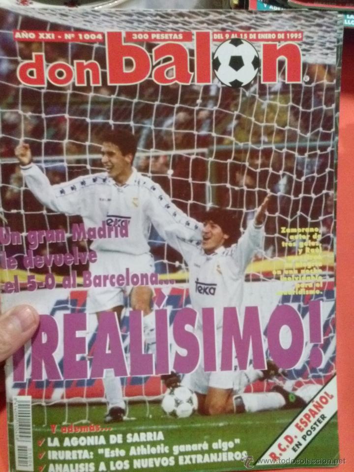 DON BALON REALISIMO UN GRAN MADRID LE DEVUELVE EL 5-0 AL BARCELONA (Coleccionismo Deportivo - Revistas y Periódicos - Don Balón)