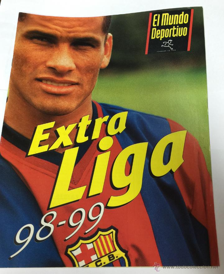Coleccionismo deportivo: Gu&iacute;a Extra Liga de F&uacute;tbol 98 - 99 (1998 - 1999) - El Mundo Deportivo - rivaldo