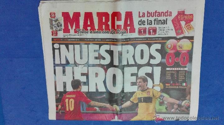 Coleccionismo deportivo: MARCA - EUROCOPA, 28 DE JUNIO 2012. NUESTRO HEROES. - Foto 2
