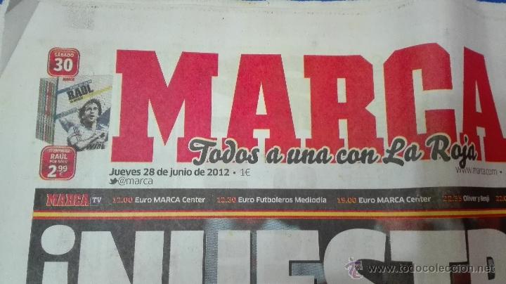 Coleccionismo deportivo: MARCA - EUROCOPA, 28 DE JUNIO 2012. NUESTRO HEROES. - Foto 4
