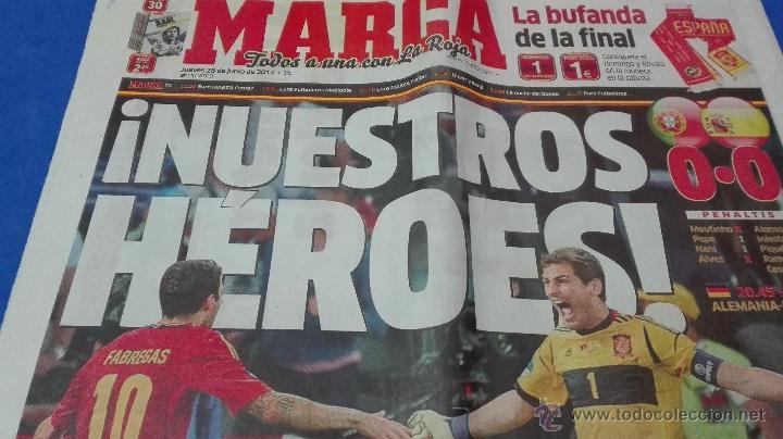 Coleccionismo deportivo: MARCA - EUROCOPA, 28 DE JUNIO 2012. NUESTRO HEROES. - Foto 5