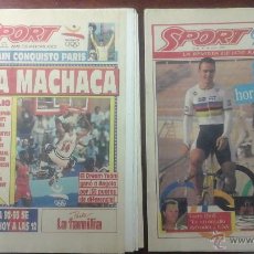 Coleccionismo deportivo: PERIODICO SPORT N° 4563 AÑO 1992.INDURAIN CONQUISTO PARIS
