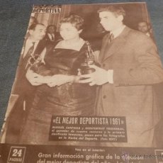 Coleccionismo deportivo: VIDA DEPORTIVA Nº:853(15-1-62)MANOLO SANTANA GANADOR EN 1961,ESPAÑOL 3 AT.MADRID 0,BILBAO 3 BARÇA 2. Lote 54851988