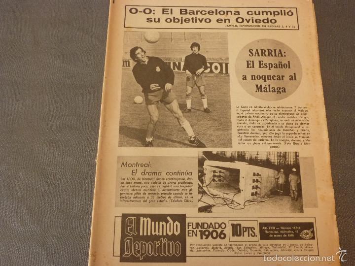 Sports collectibles: MUNDO DEPORTIVO(10-3-76) COPA OVIEDO 0 BAR&Ccedil;A 0,FUTBOLISTA A&Ntilde;O 74-75-FOTOS
