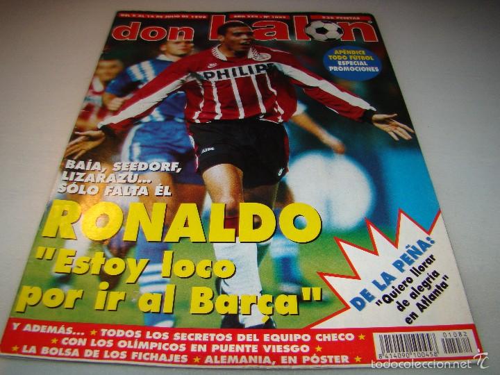 Coleccionismo deportivo: DON BAL&Oacute;N N&ordm; 1082 - RONALDO - Foto 1