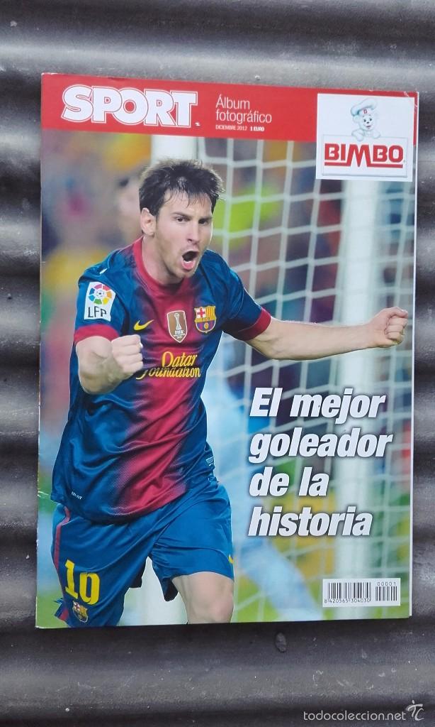 Coleccionismo deportivo: Especial álbum fotográfico Sport 86 goles Leo Messi récord marcados 2012 Fútbol Club Barcelona Barça - Foto 1 - 130583835