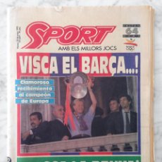 Coleccionismo deportivo: DIARIO SPORT - Nº 4497 - 22/5/1992 - F.C. BARCELONA CAMPEÓN DE EUROPA CELEBRACIÓN, JOVENTUT BADALONA. Lote 56634414