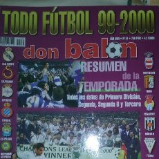 Collezionismo sportivo: EXTRA DON BALON TODO FUTBOL 99-00. MUY BUEN ESTADO. Lote 57100083
