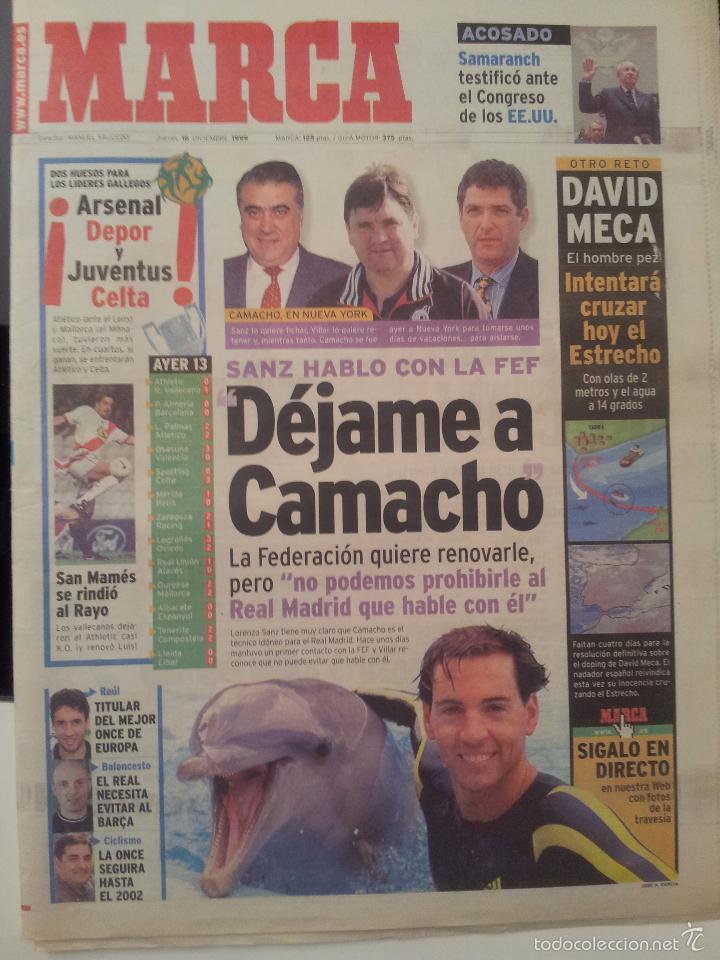 Coleccionismo deportivo: MARCA 16/JUNIO/1999 DAVID MECA PORTADA - Foto 1