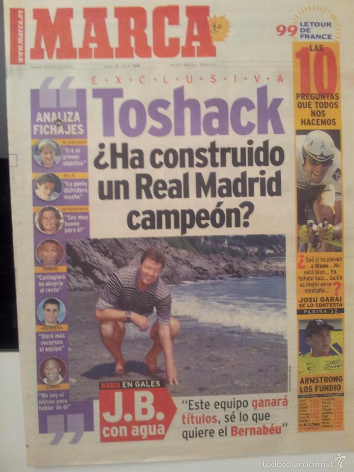 Coleccionismo deportivo: MARCA 12/JUNIO/1999 TOSHACK PORTADA - Foto 1