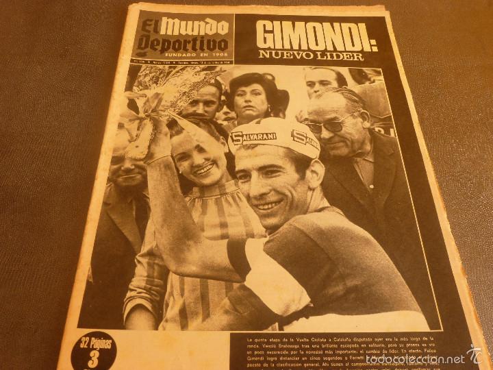 Sammelleidenschaft Sport: MUNDO DEPORTIVO(13-9-68)PEREDA(BAR&Ccedil;A) EN LIGA R.MADRID-ESPA&Ntilde;OL,GIMONDI LIDER,J.GONZALEZ AMO.
