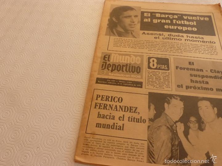 Sammelleidenschaft Sport: MUNDO DEPORTIVO(18-9-74)!!!13 A&Ntilde;OS DESPU&Eacute;S,HOY COPA EUROPA VOEST LINZ-BAR&Ccedil;A !!!RECOPA FRAM-R.MADRID.