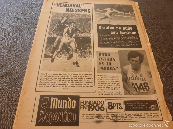 Sammelleidenschaft Sport: MUNDO DEPORTIVO(3-12-75)CRUYFF Y NEESKENS(BAR&Ccedil;A) JOSE MARIA(ESPA&Ntilde;OL)