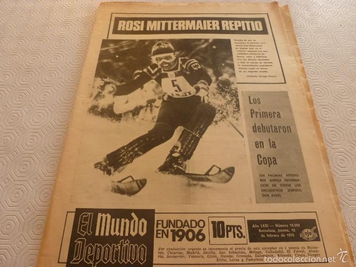Sammelleidenschaft Sport: MUNDO DEPORTIVO(12-2-76)SALAMANCA 1 BAR&Ccedil;A 0,VALENCIA 3 SAN ANDR&Eacute;S 0,R.CANO,XXIV RALLY COSTA BRAVA.