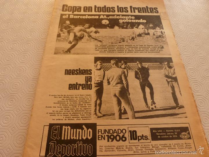 Sammelleidenschaft Sport: MUNDO DEPORTIVO(28-10-76)NEESKENS VUELVE,FERNANDEZ AMADO,MERCKX Y MAERTENS,RUBIO(BOXEO)
