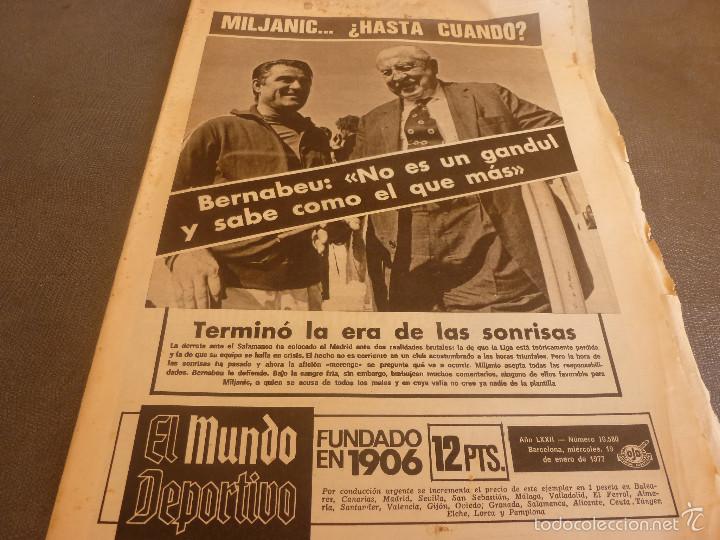 Sammelleidenschaft Sport: MUNDO DEPORTIVO(1-1-77)MILJANIC(R.MADRID)FUTBOL DEL MA&Ntilde;ANA,FUTBOLISTA DEL A&Ntilde;O 76-77.