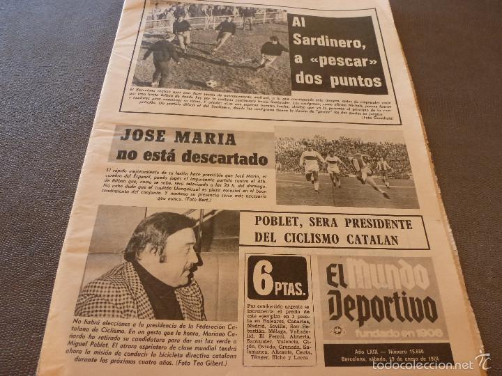 Sammelleidenschaft Sport: MUNDO DEPORTIVO(19-1-74)PLATKO(BAR&Ccedil;A) NO HA MUERTO!! BERNABEU(R.MADRID) BENFICA,MOLET(BAR&Ccedil;A JUVENIL)