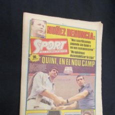 Collezionismo sportivo: SPORT - Nº 495 - 5 ABRIL 1981 - QUINI EN EL NOU CAMP 