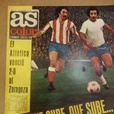 Coleccionismo deportivo: AS COLOR Nº 244 20/1/1976 CON POSTER DE LEIVINHA Y PEREIRA ATLETICO DE MADRID