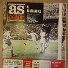 Coleccionismo deportivo: AS COLOR N° 76 31/10/1972 CONTIENE POSTER DE EMILIANO RODRIGUEZ