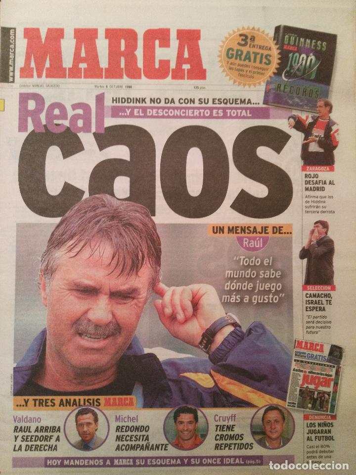 Coleccionismo deportivo: MARCA 6/OCTUBRE/1998 PORTADA HIDDINK - Foto 1