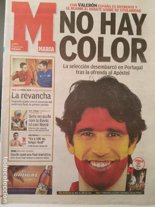 Coleccionismo deportivo: MARCA 7/JUNIO/2004 PORTADA VALERON - Foto 1