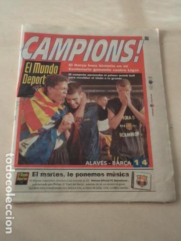 Collectionnisme sportif: EL MUNDO DEPORTIVO N&ordm; 24.413 - 23 MAYO 1999 - BAR&Ccedil;A CAMPE&Oacute;N DE LIGA