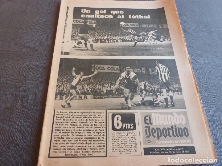 Sammelleidenschaft Sport: MUNDO DEPORTIVO(25-5-73)!!!GOLAZO DEL ESPA&Ntilde;OL EN COPA FRENTE AT.MADRID!!!EL SALAMANCA-73,SOLSONA.