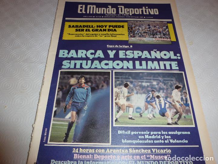 Sammelleidenschaft Sport: MUNDO DEPORTIVO(18-5-86)SABADELL HOY SE ESCRIBE LA HISTORIA!!SANCHEZ VICARIO,ALVARO PINO,MEXICO-86.