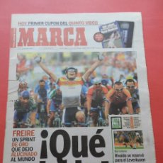 Coleccionismo deportivo: DIARIO MARCA AÑO 2001 OSCAR FREIRE CAMPEON MUNDIAL CICLISMO 01 MEDALLA DE ORO-GUARDIOLA-ROSSI-JORDAN