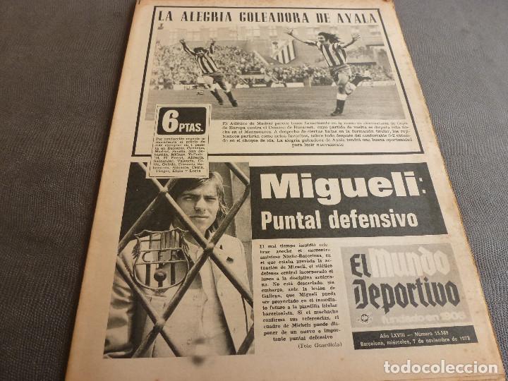 Sammelleidenschaft Sport: (MS)MUNDO DEPORTIVO(7-11-73)HOY COPA EUROPA AT.MADRID Vs DINAMO BUCAREST,RECOPA BILBAO-VEROE,SERVETA
