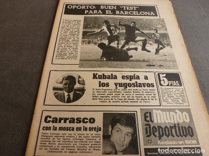 Sammelleidenschaft Sport: (MS)MUNDO DEPORTIVO(20-9-72)HOY UEFA OPORTO-BAR&Ccedil;A,ADELARDO(AT.MADRID)CASSIUS CLAY(BOXEO)JUAN SANS