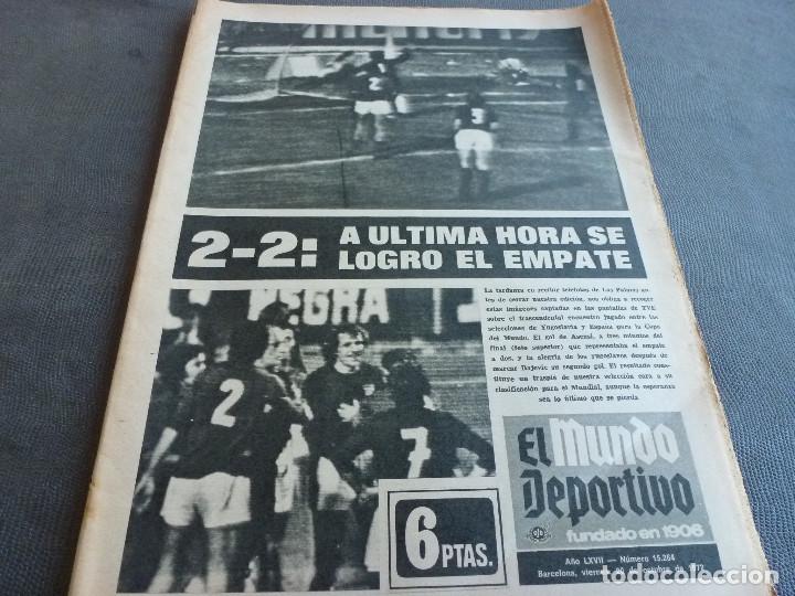 Sports collectibles: (MS)MUNDO DEPORTIVO(20-10-72)ESPA&Ntilde;A 2 YUGOSLAVIA 2 !!EL MUNDIAL SE ALEJA!!PORTA(GRANADA).TENIS