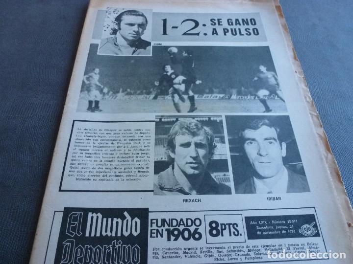 Sports collectibles: (MS)MUNDO DEPORTIVO(21-11-74)EUROCOPA NACIONES,HAMPDEN PARK ESCOCIA 1 ESPA&Ntilde;A 2 !!IRIBAR GRANDIOSO !!