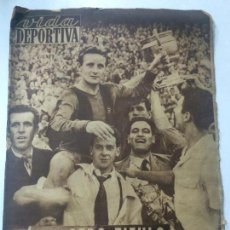 Coleccionismo deportivo: DIARIO VIDA DEPORTIVA FC BARCELONA CAMPEÓN COPA GENERALÍSIMO 1952-53 ATHLETIC BILBAO, JUNIO 1953 406. Lote 76079447