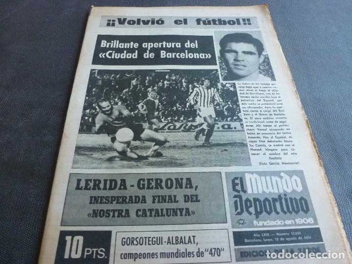 Sports collectibles: (MS)MUNDO DEPORTIVO(12-8-74)TROFEO CIUDAD BARCELONA,SLOVAN,EL NOSTRA CATALUNYA,EL ELCHE,NOVELLA.