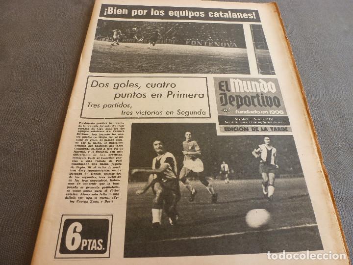 Collectionnisme sportif: (MS)MUNDO DEPORTIVO(11-9-72)VALENCIA 0 BAR&Ccedil;A 1,ESPA&Ntilde;OL 1 CASTELL&Oacute;N 0,SABADELL 2 MESTALLA 1,F-1HOCKEY