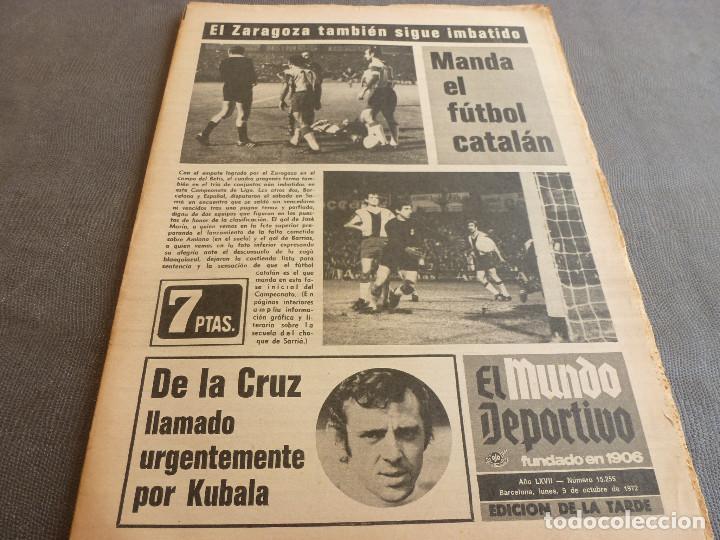 Sports collectibles: (MS)MUNDO DEPORTIVO(9-10-72)FOTOS DEL ESPA&Ntilde;OL-BAR&Ccedil;A,SABADELL 1 SAN ANDR&Eacute;S 1,REINA,ASENSI.