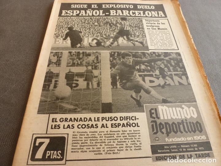 Sports collectibles: (MS)MUNDO DEPORTIVO(12-3-73)ESPA&Ntilde;OL 2 GRANADA 1,ATH.BILBAO 0 BAR&Ccedil;A 1,SABADELL E BARAKALDO 0.